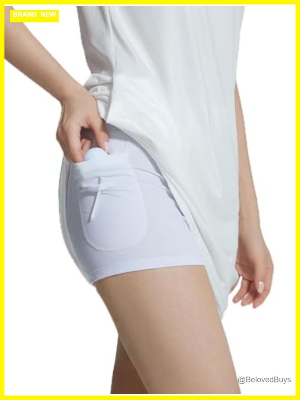 Slip Shorts for Women High Waist with Side Pockets Under Dress Golf Tennis